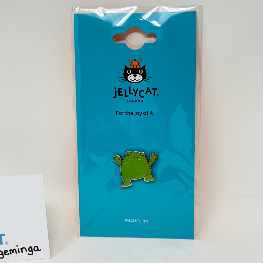 Jellycat Ricky Rain Frog Pin Badge, NWT